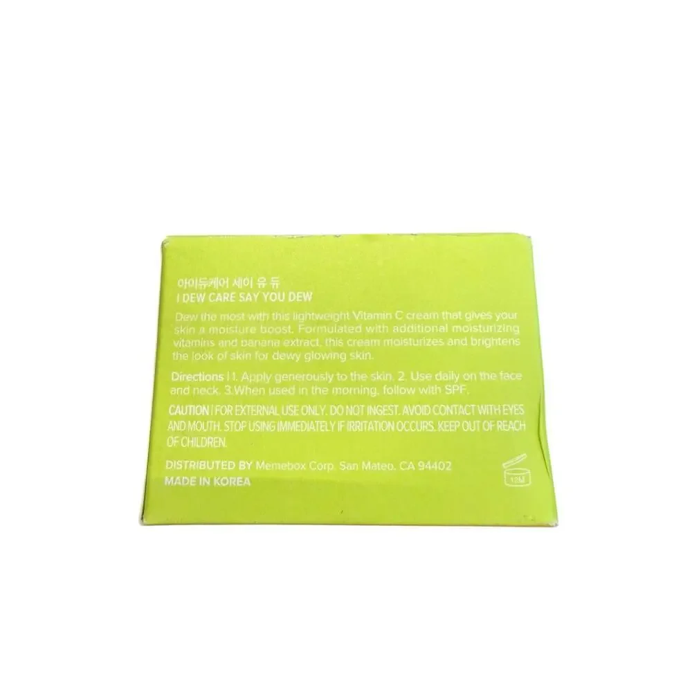I Dew Care Say You Dew Moisturizing Vitamin C Cream 50ml 1.69 fl oz